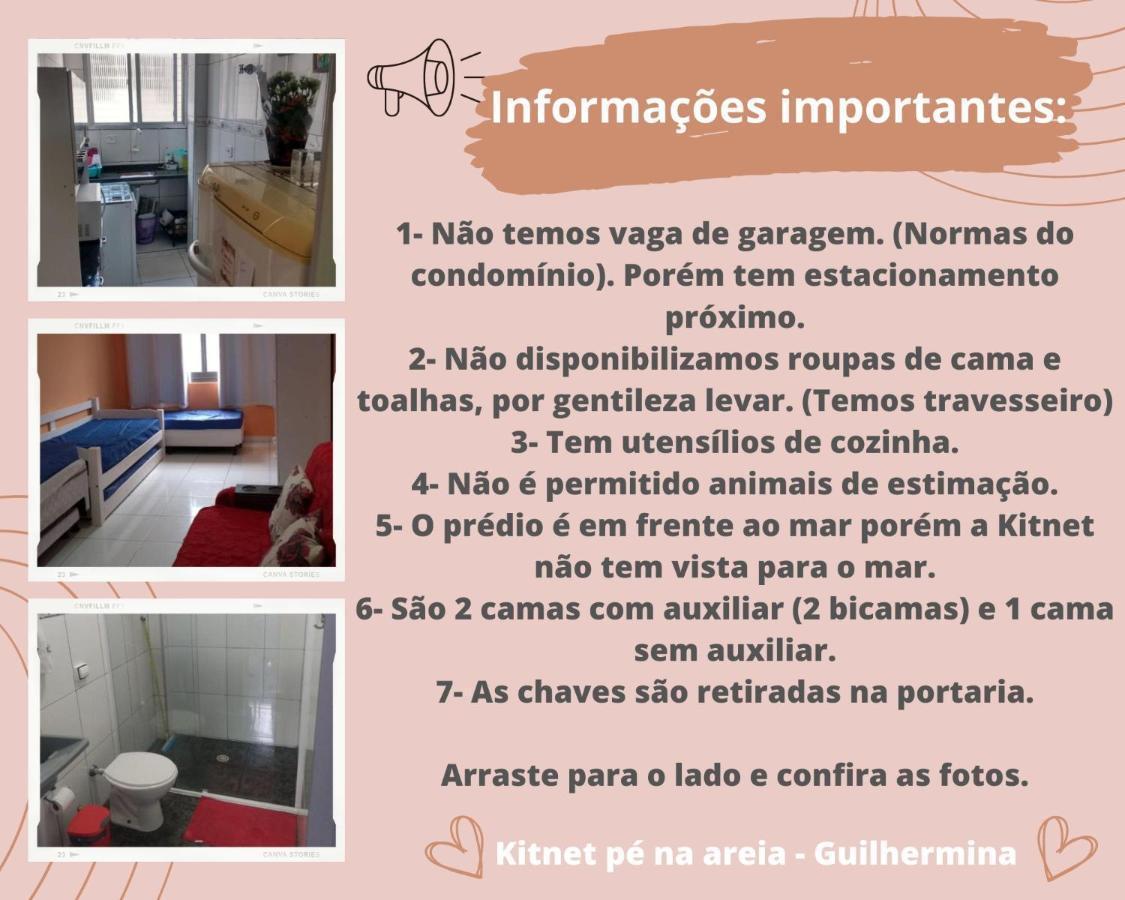 Kitnet Pe Na Areia- Guilhermina Praia Grande  Exterior photo